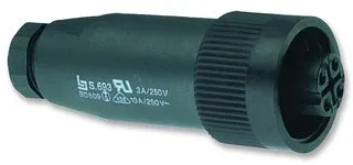 Serie 693- CIRCULAR RECEPTACLE, 3+PE WAY, CABLE