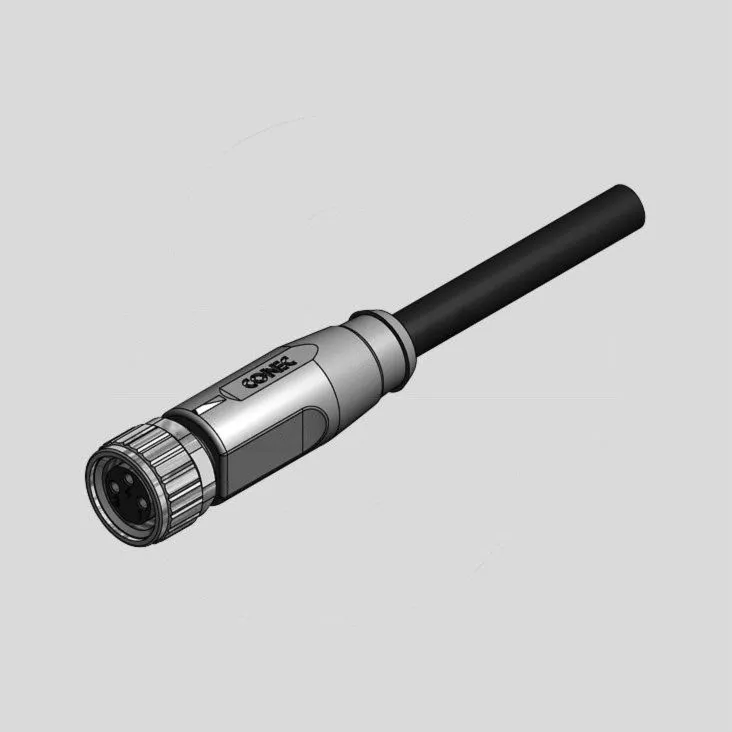 Female Cable Con.4-Pole molded 10m axial