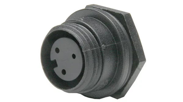 Front Panel Mounting Conn. Female 3-Pole
