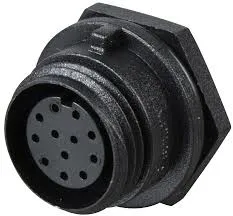 Front Panel Mounting Conn. Female 12-Pol