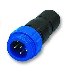 In-Line Flex Cable Conn. Male 6-Pole