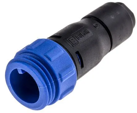 In-Line Flex Cable Conn. Male 12-Pole