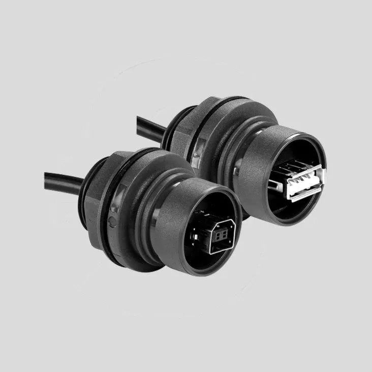 USB Chassis sealed 'B' to 5 way crimp