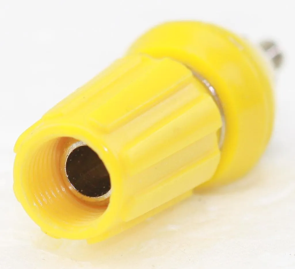 Terminal Post 4mm Gul