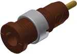 Safety socket ø2mm brown