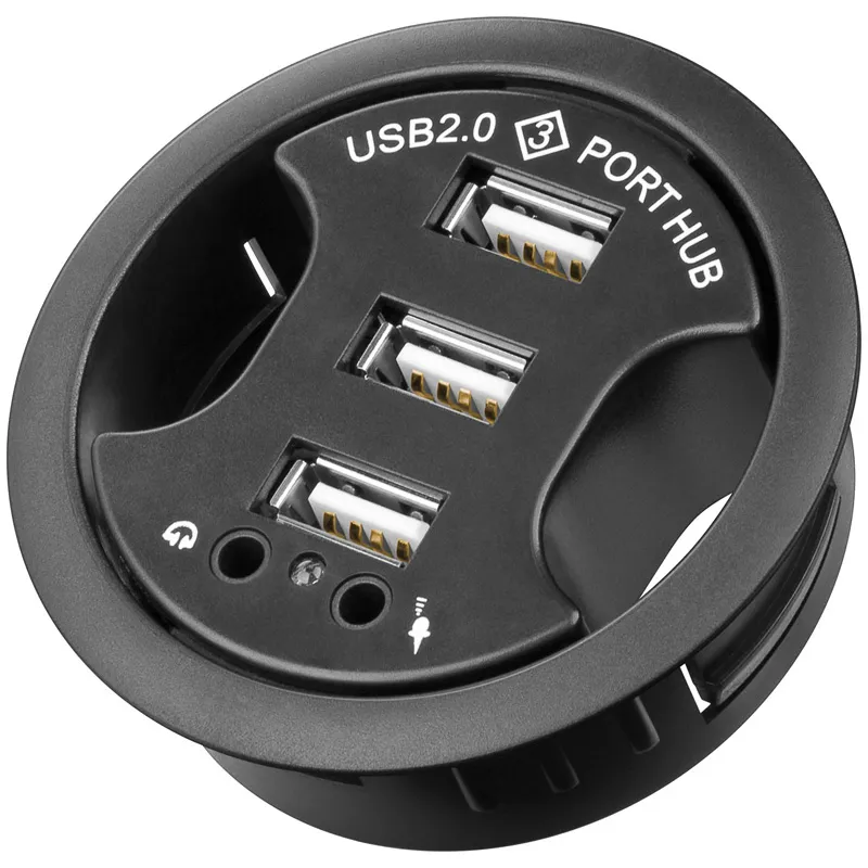 USB - HUB mounting USB 2.0  60mm+Audio
