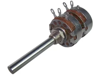 Potentiometer 6mm. STEREO LOG. 2x2M2
