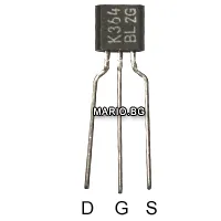N-FET 40V 2.6mA Up<1.5V  TO-92