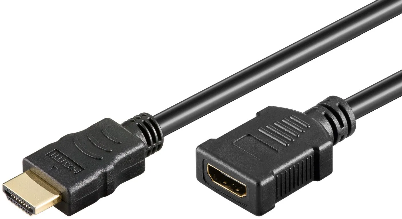 4K HDMI 2.0 A-plug>HDMI A-jack forlænger, 1m