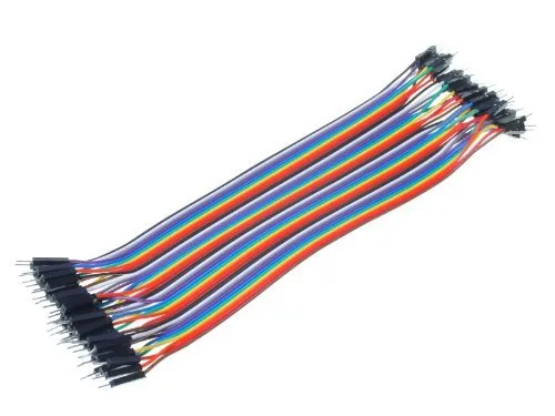 Jumperkabel, Breadboard, han/han, 20cm, 40-pin