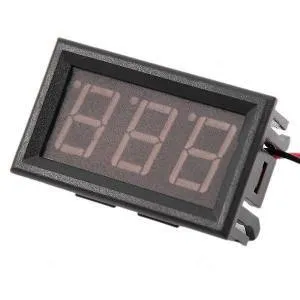 Panel voltmeter, DC 4-30V - RØD