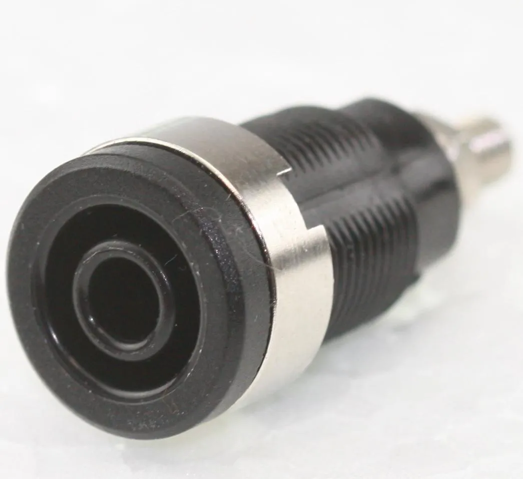 Safety Banana Socket 32A, 4mm. Sort/Black