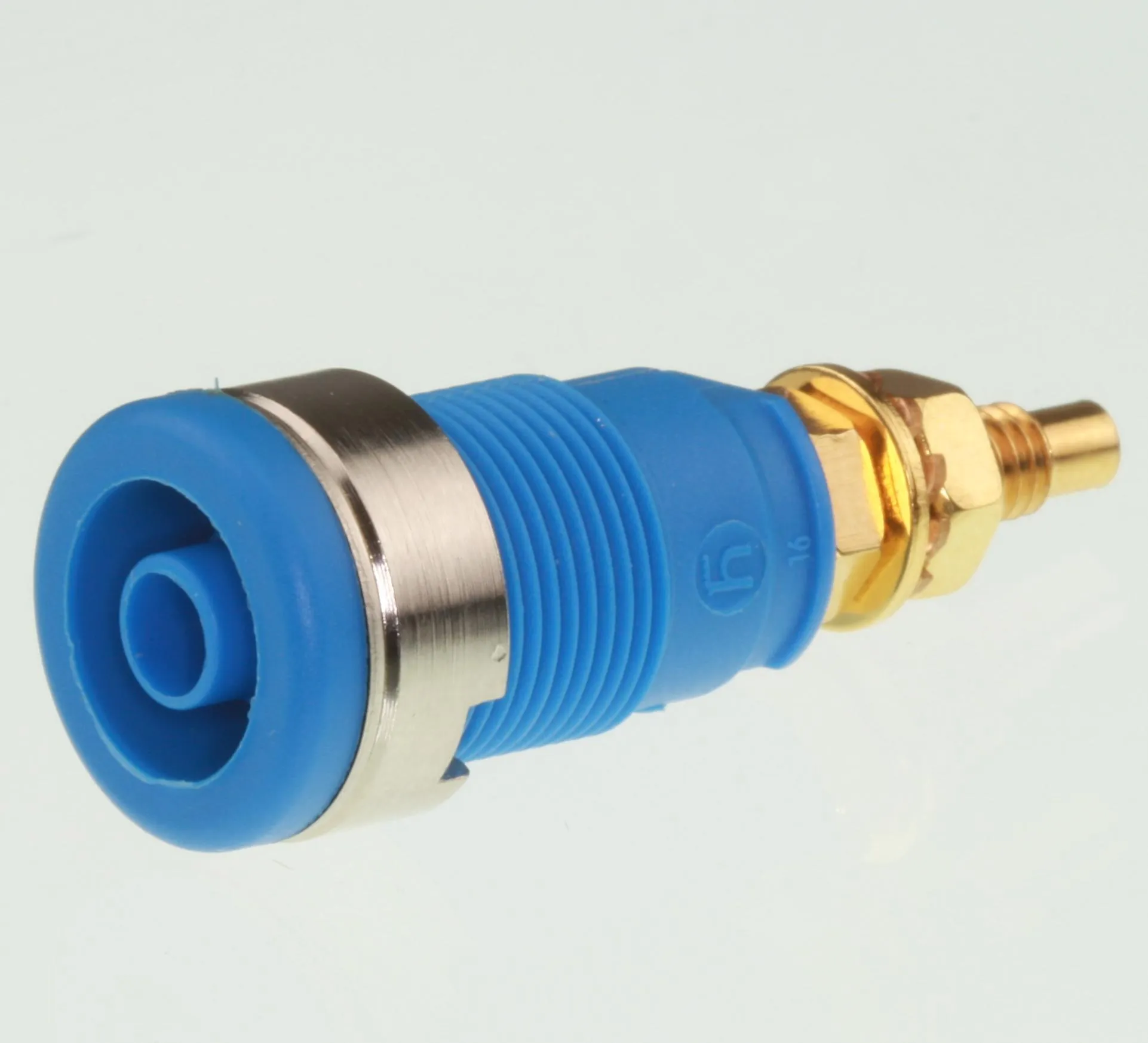 Safety Banana Socket 32A, 4mm. Blå/Blue