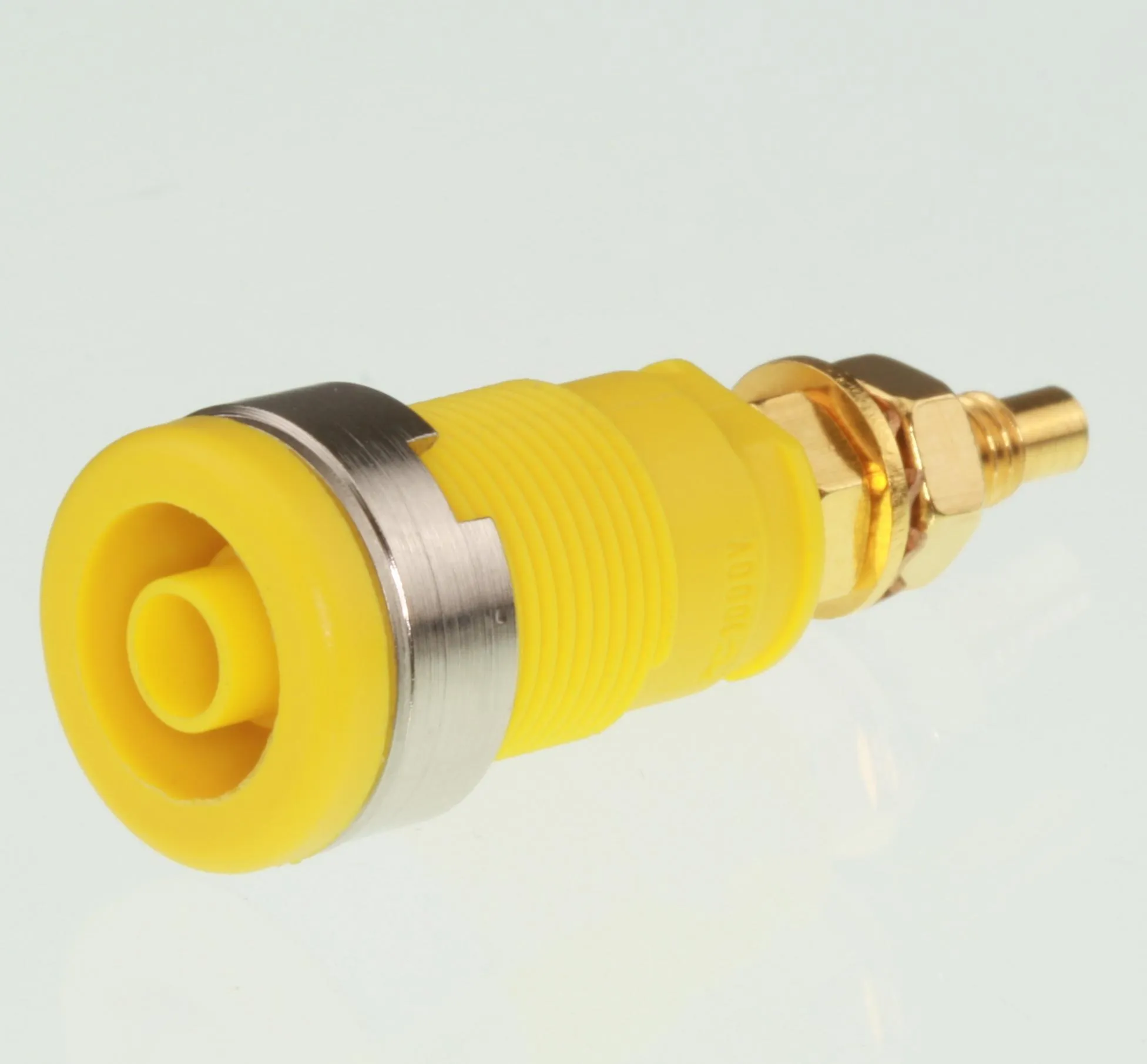 Safety Banana Socket 32A, 4mm. Gul/Yellow