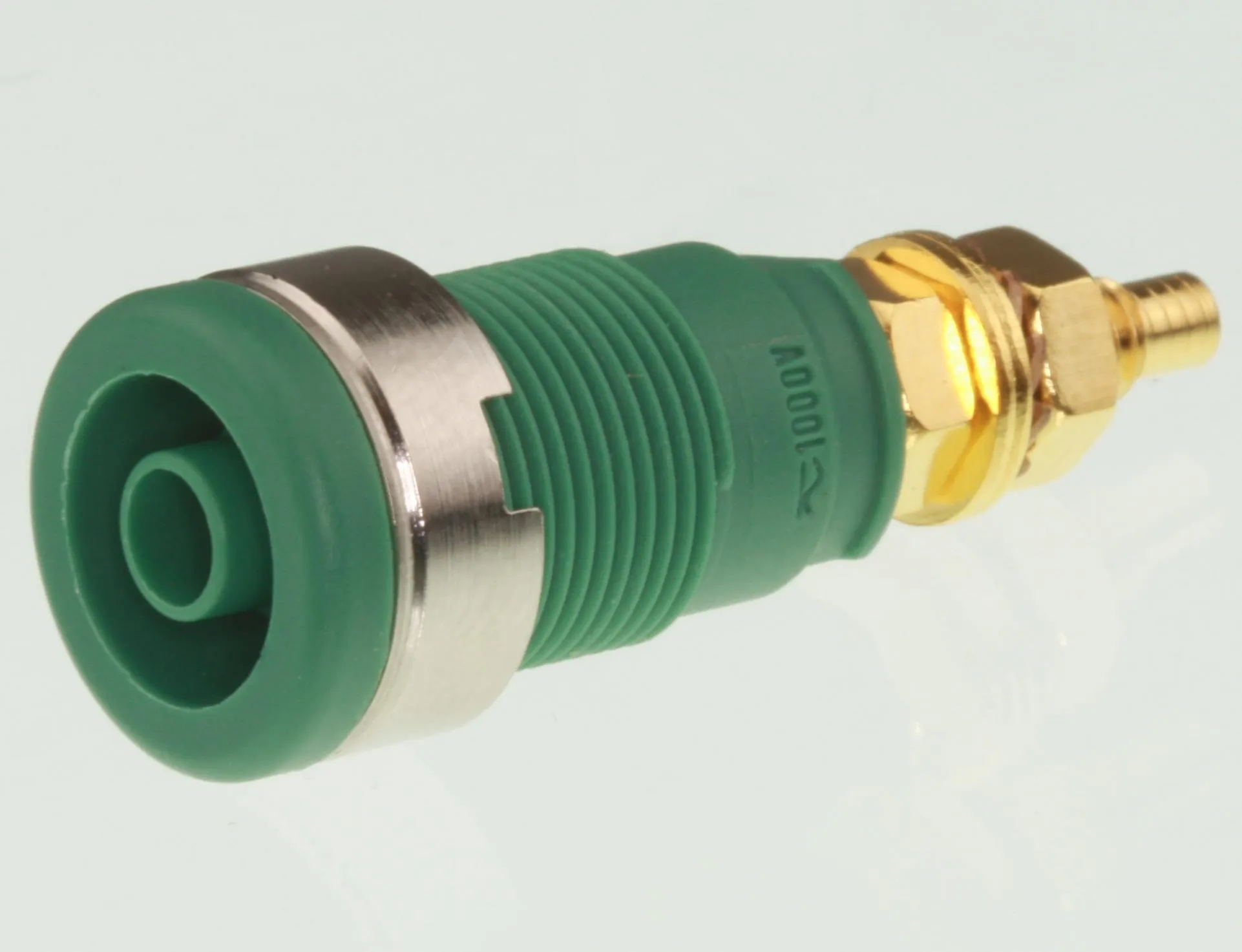 Safety Banana Socket 32A, 4mm. Grøn/Green