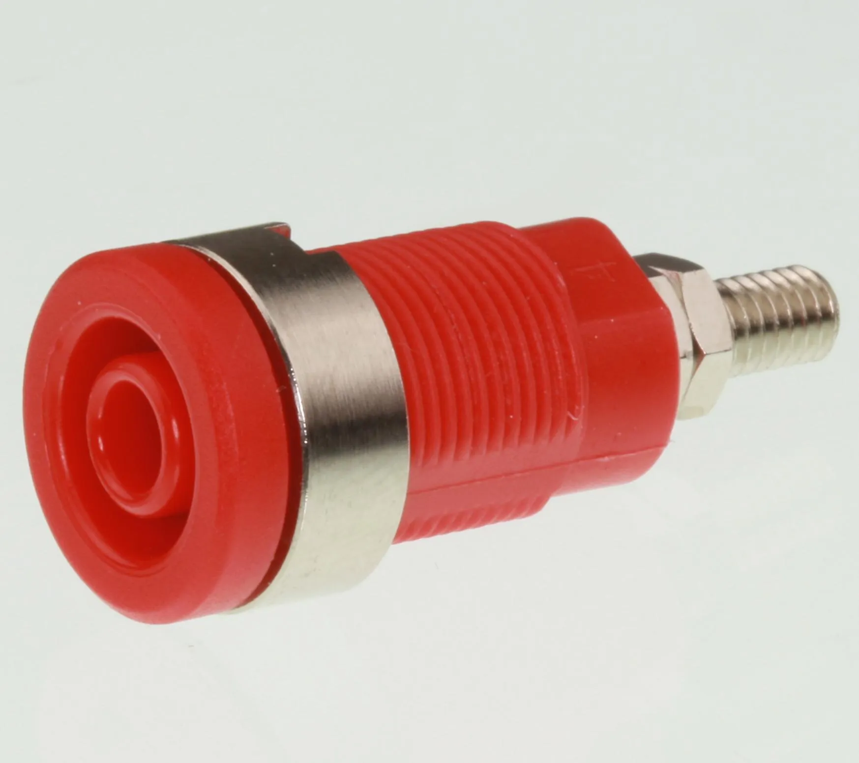 Safety Banana Socket 32A, 4mm. Rød/Red