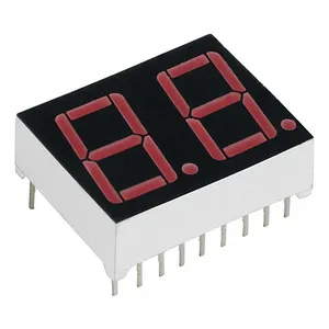 2Dig 7Seg 11mm CC Red 450μcd