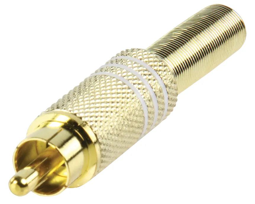 Phono HAN GULD - For 6,8mm. kabel HVID