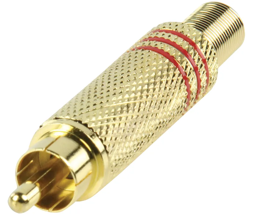 Phono HAN GULD - For 6,8mm. kabel RØD