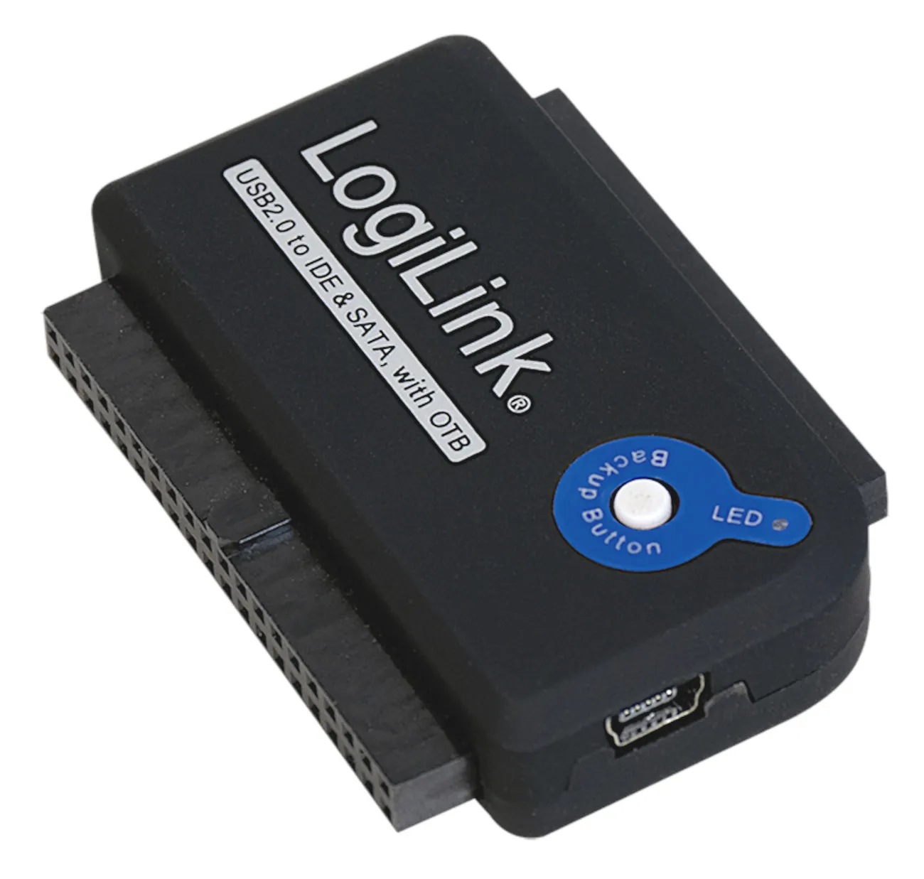SATA + IDE Harddisk Adapter, USB 2.0 til 2.5" + 3.5", OTB