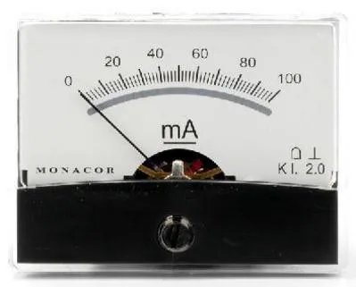 Drejespoleinstrument, 100mA