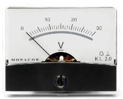 Drejespoleinstrument, 30V 60x46mm.