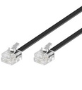 RJ11-RJ11 HAN/HAN kabel, 6m, SORT
