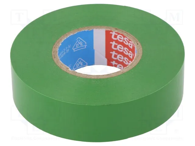 Isoleringstape, 20m x 19mm, grøn