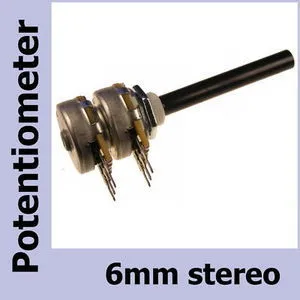 Potentiometer 6mm. STEREO LINEÆR 2x4K7