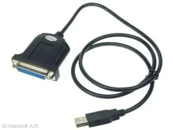 USB  til Parallel Dsub25 hun (0,8m)