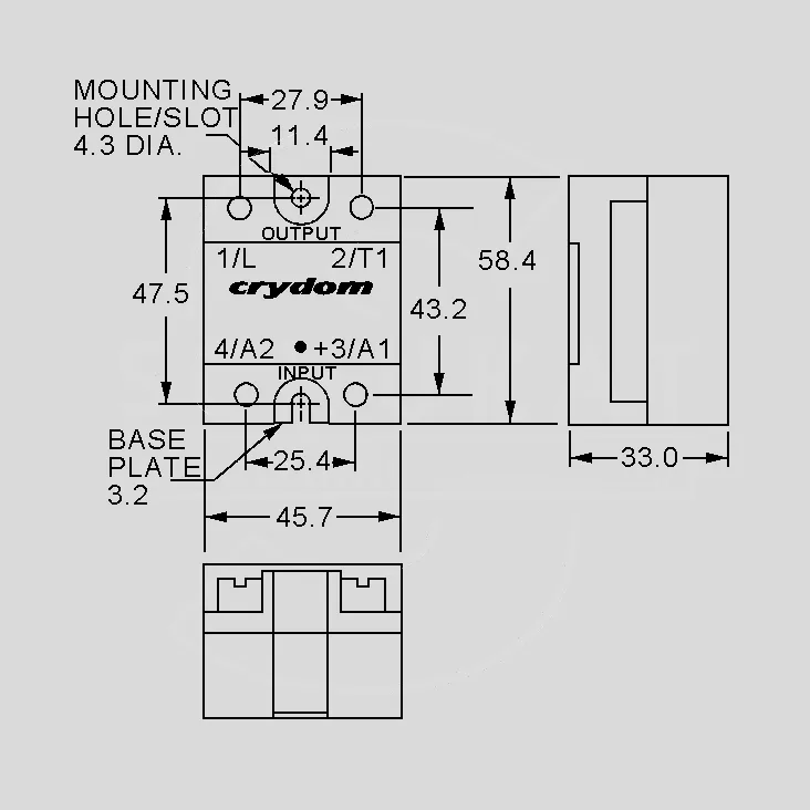 Solid State Ucntrl: 3÷32VDC; 90A; 24÷280VAC Z-Vers.