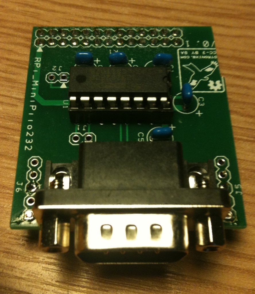 MiniPiio RS232 udvidelse til Raspberry Pi
