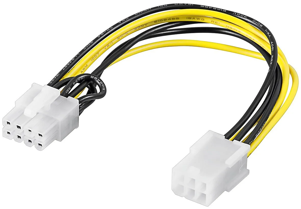 PC grafikkort adapterkabel PCI-E/PCI Express 6 > 8 ben