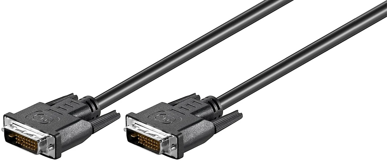 DVI-D dual link kabel, han/han, 0,5 meter