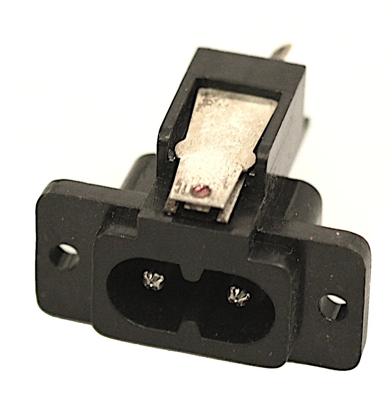 IEC Power Connector 1A/250VAC m. omskifterkontakt