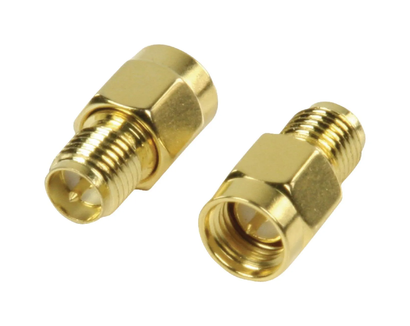 Reverse polarity SMA hun  SMA han adapter 2 stk
