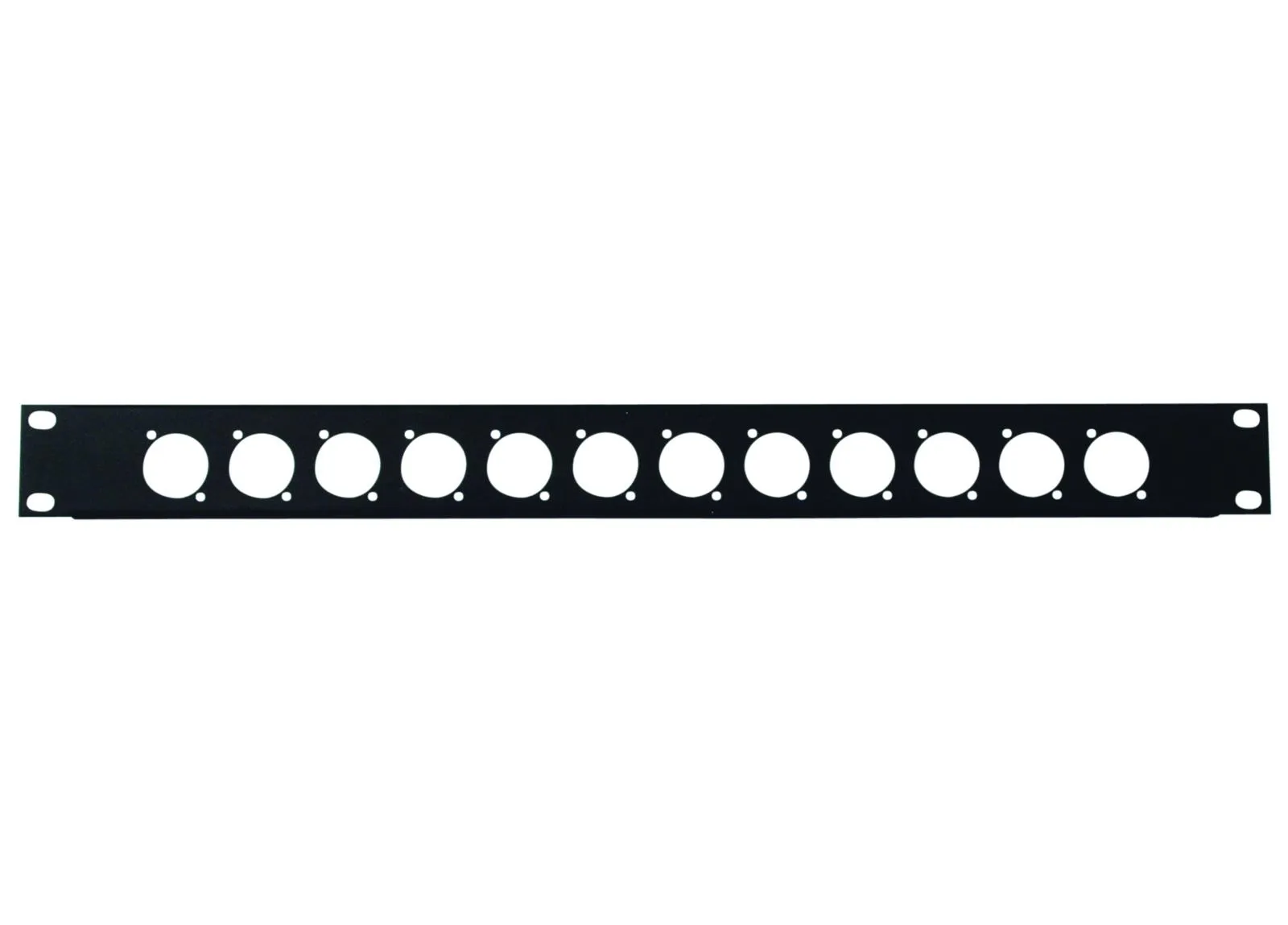 19" frontplade 1U 12xXLR
