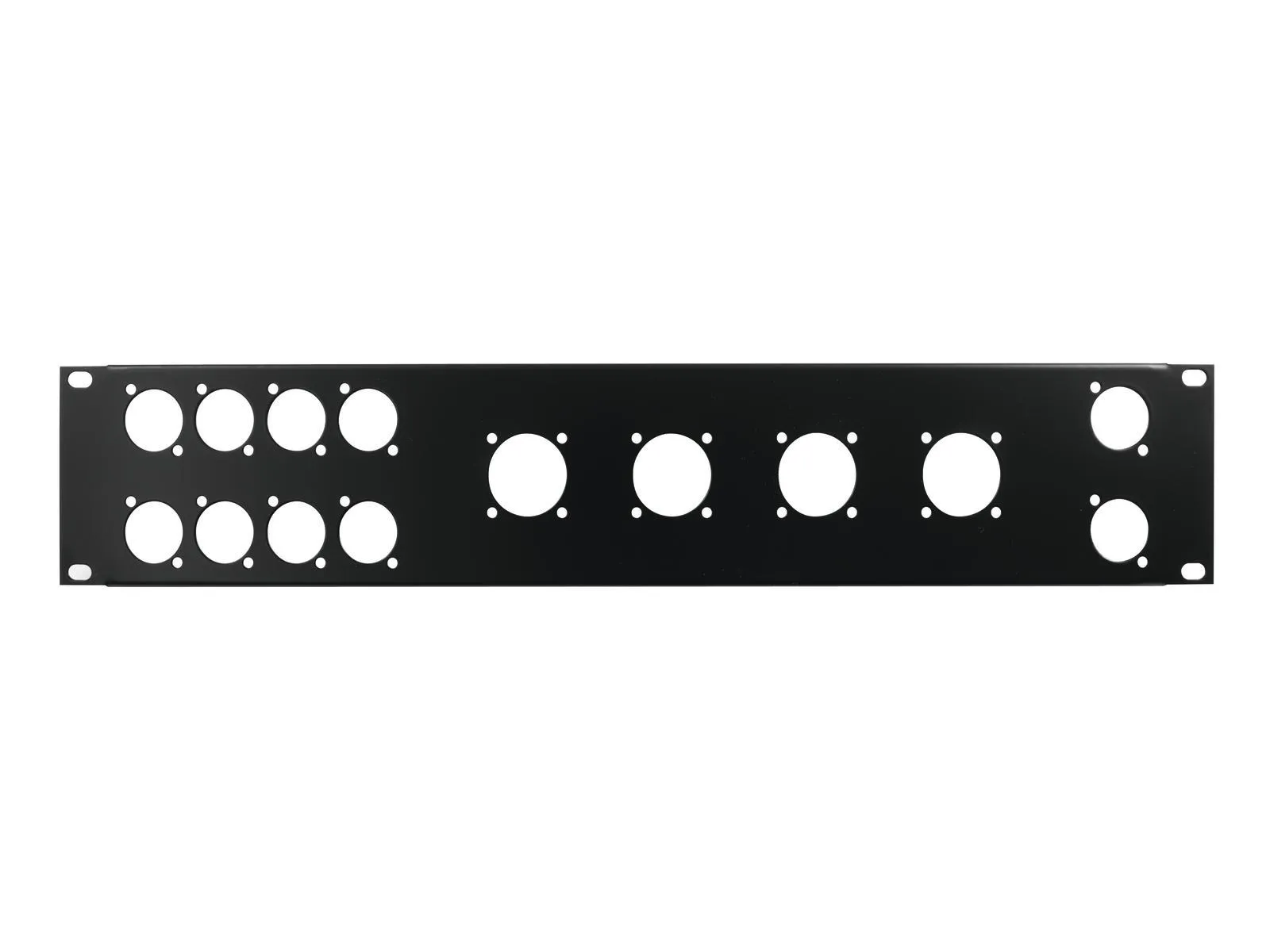 OMNITRONIC Front panel Z-19 10x D-Type/4xNL8/T 2U - UDEN STIK!