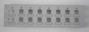 Frontpanel 16 x hul (25,7 x 26mm) 3U