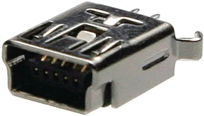 Fatning, lige mini-USB B 5P