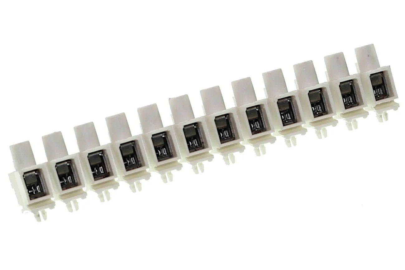 Klemrække 12-polet, (2,5mm2 - 2 x 1,5mm2 SOLID)