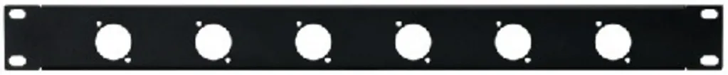 19" frontplade 1U 6xXLR