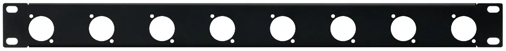 19" frontplade 1U 8xXLR