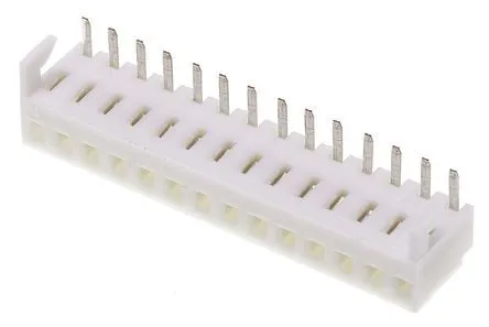 Vinkel Printkortfatning med 1 Række, 2.54mm Afstand, 15-Polet, 2,5A 250 V