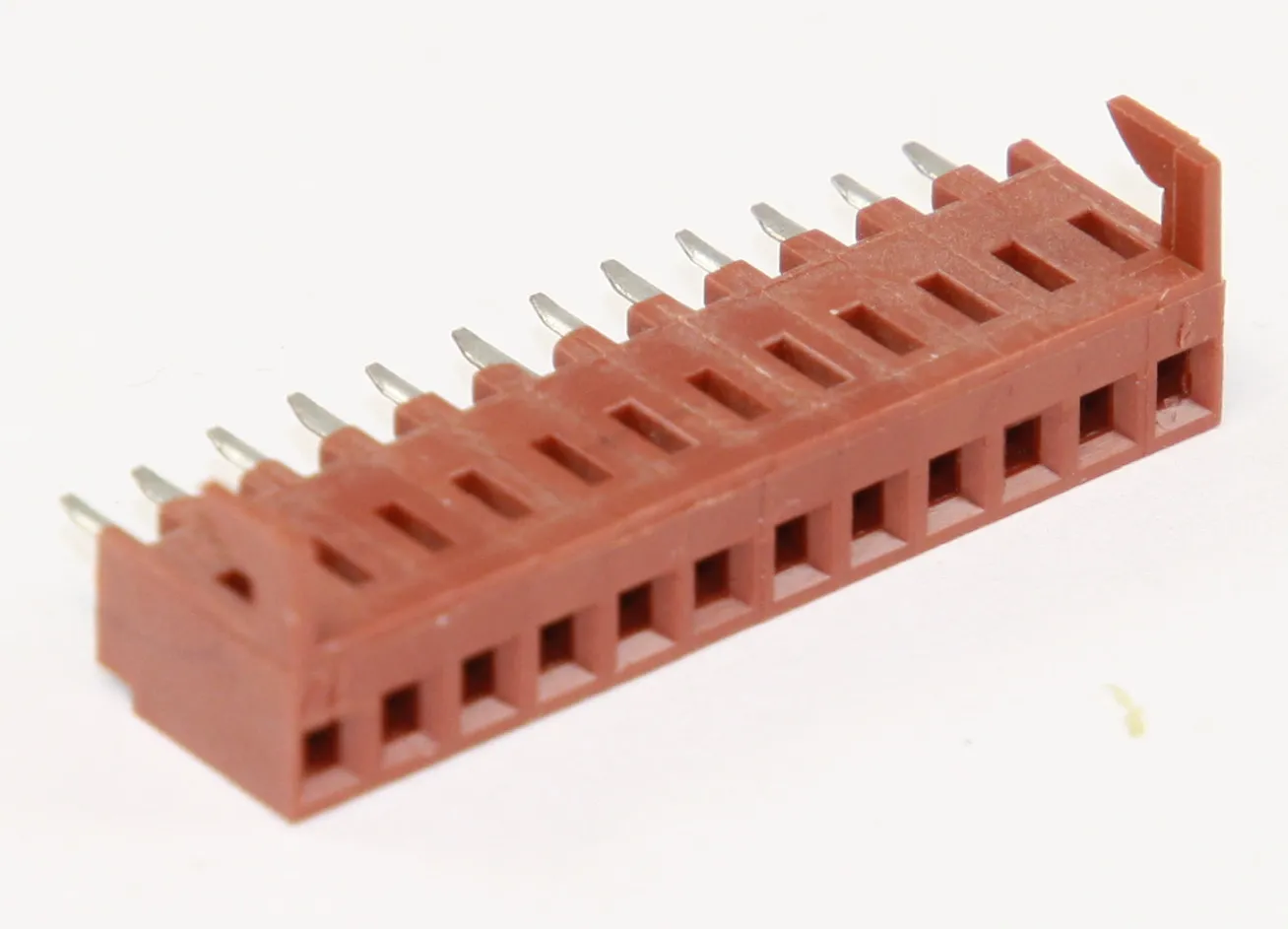 Lige Printkortfatning med 1 Række, 2.54mm Afstand, 12-Polet, 2,5A 250 V