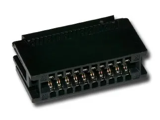 Kantconnector 2x10-pol RM2,54 Fladkabel