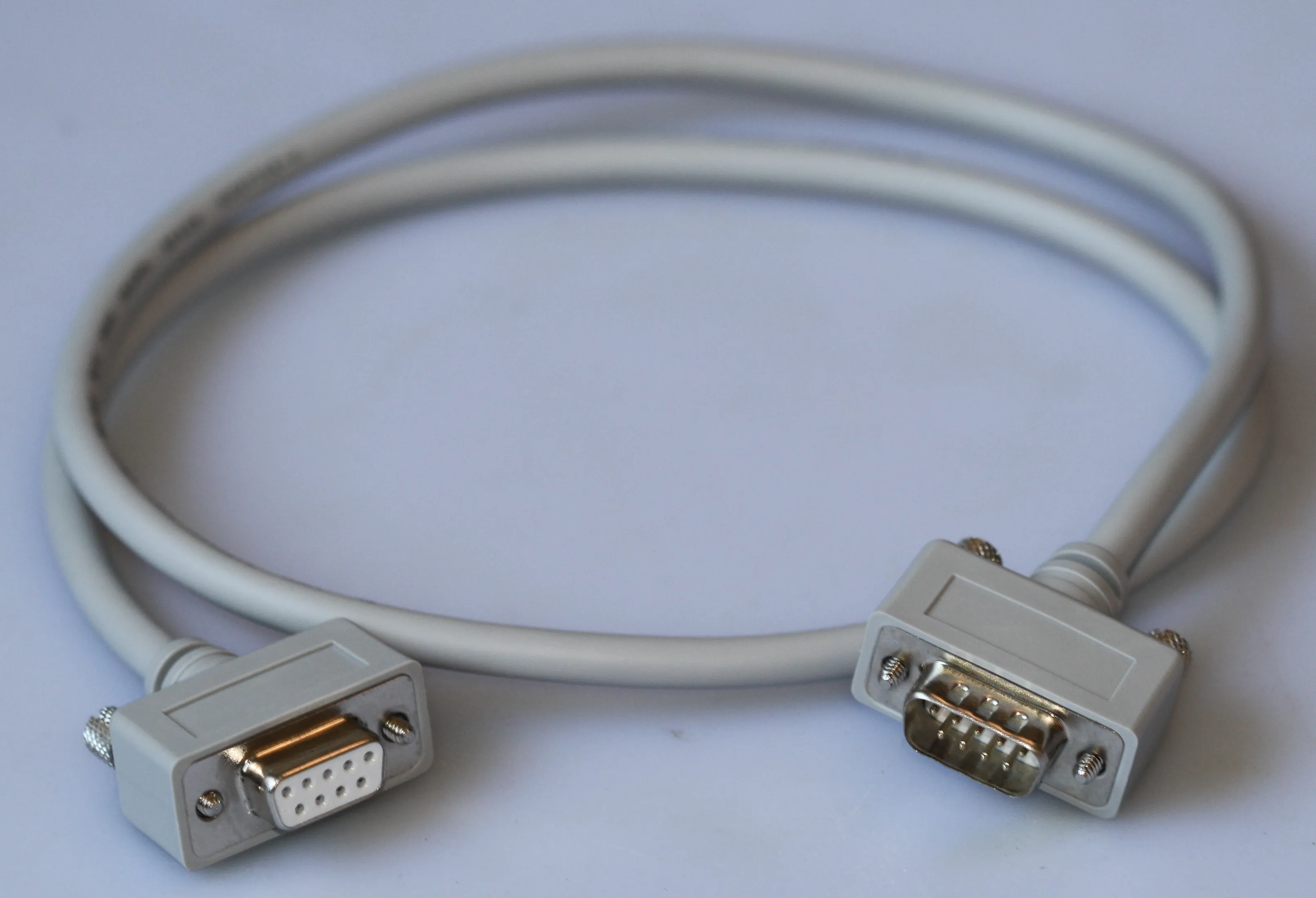 RS232 kabel, M/F, 0,8 meter