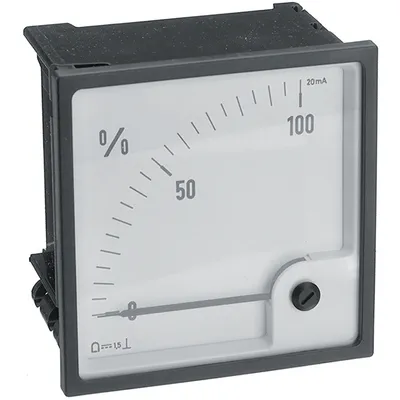 Analoge display 96 x 96 mm 0...50 ADC