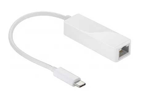 USB-C til RJ45 adaptor fast connection from a computer to a cabled network