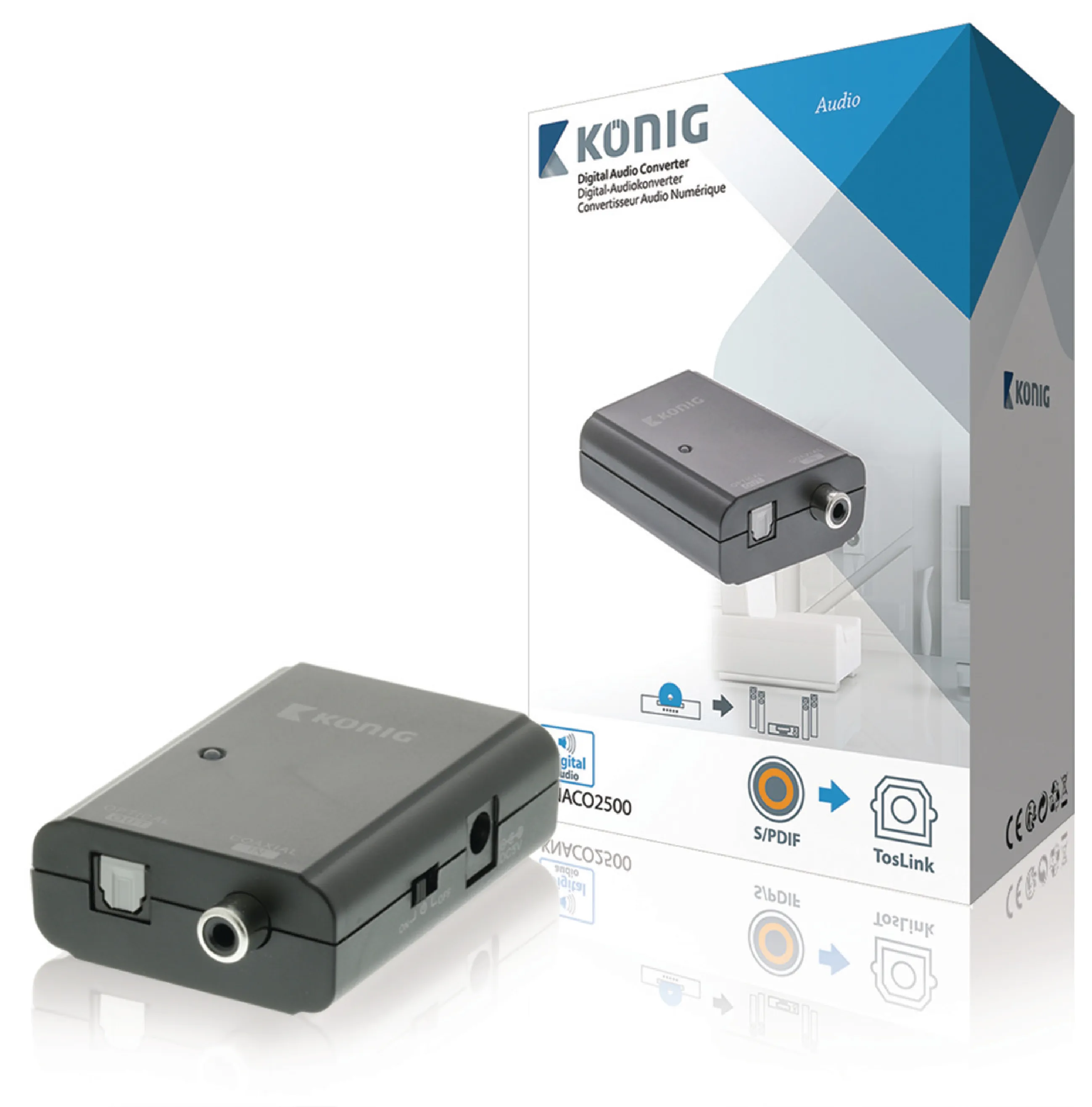 Coaxial  til optisk converter